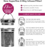 Teabloom - The ORIGINAL All-Brew Travel Tumbler & Thermos | OPRAH’s Favorite | 16oz/480ml Stainless Steel Insulated Water Bottle/Tea Flask/Cold Brew Coffee Mug - Image 5
