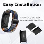 Braided Band Compatible for Whoop 4.0, Integrated Case and Strap Band‌, Magnetic Adjustable Buckle Design, Breathable Soft Elastic Replacement Strap Sport Wristband for Whoop 4.0 - Image 4