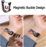 Braided Band Compatible for Whoop 4.0, Integrated Case and Strap Band‌, Magnetic Adjustable Buckle Design, Breathable Soft Elastic Replacement Strap Sport Wristband for Whoop 4.0 - Image 6