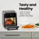 Chefman 12-Quart 6-in-1 Air Fryer Oven with Digital Timer, Touchscreen, and 12 Presets - Family Size Countertop Convection Oven, Dishwasher-Safe Parts - Image 4