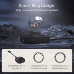 Smart Ring Charging Size 9, Compatible with Oura Ring Gen3 Charger, Fast Charging Dock and USB-C Cable, Charger for Smart Ring (Black) - Image 3