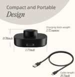 Smart Ring Charging Size 9, Compatible with Oura Ring Gen3 Charger, Fast Charging Dock and USB-C Cable, Charger for Smart Ring (Black) - Image 5