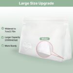 8 Pack Clear Toiletry bags, TSA Approved Quart Size Zipper Bags, PEVA Material BPA Free Leakproof Travel Makeup Cosmetic Bags, Carry on Airport Airline Compliant Bags for Wome&Men - Image 3