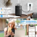 Smart Life Wi-Fi Outlet Compatible with Alexa, Google Home & Echo, Smart Plug with Timer Function & Group Controller,15 Amp Indoor Socket, 2.4G Wi-Fi Only, White, 4 Pack - Image 5