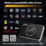 4-in-1 Wireless CarPlay Adapter & Android Auto Wireless Adapter, Stream Netflix, YouTube, and More, Split-Screen & Mirroring, for Cars with OEM Wired CarPlay/Android Auto - Image 6