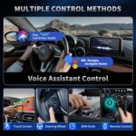 4-in-1 Wireless CarPlay Adapter & Android Auto Wireless Adapter, Stream Netflix, YouTube, and More, Split-Screen & Mirroring, for Cars with OEM Wired CarPlay/Android Auto - Image 7