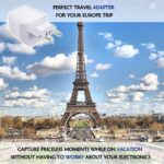 Ceptics Turkey, Egypt, Iceland Travel Adapter Plug with Dual USB - Type C - Europe - Usa Input - Light Weight - Perfect for Cell Phones, Chargers, Cameras and More - Image 3