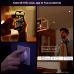 Philips Hue Being Ceiling Light, White - White Ambiance Warm-to-Cool White Smart LED Light - 1 Pack - Control with Hue App - Compatible with Alexa, Google Assistant, and Apple Homekit - Image 4