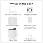 Cielo Smart Thermostat Eco | Energy Star Certified Thermostat | Supports Conventional Systems up to (2H/2C) & Heat Pumps (4H/2C) | Free C-Wire Adapter in Box | NOT for Mini Split Systems | (White) - Image 5