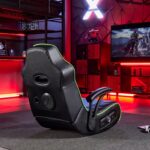 X Rocker Video Gaming Chair for Adults, XL Floor Rocker Chair with Built-in Audio Speakers, Foldable for Bedroom or Game Room, Gifts for Gamers - Image 3