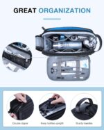 BAGSMART Toiletry Bag for Men, Large Travel Toiletry Organizer, Dopp Kit Water-resistant Shaving Bag for Toiletries Accessories - Black - Image 3