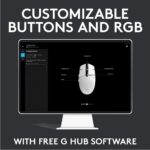 Logitech G203 Wired Gaming Mouse, 8,000 DPI, Rainbow Optical Effect LIGHTSYNC RGB, 6 Programmable Buttons, On-Board Memory, Screen Mapping, PC/Mac Computer and Laptop Compatible - Black - Image 7