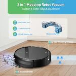 Robot Vacuum and Mop Combo, WiFi/Alexa/App, Smart Robotic Vacuum Cleaner, Ultra-Slim & Quiet, Tangle-Free, Auto Recharge, Robot Vacuum Cleaner for Pet Hair/Carpet/Hard Floor - Image 4