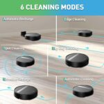 Robot Vacuum and Mop Combo, WiFi/Alexa/App, Smart Robotic Vacuum Cleaner, Ultra-Slim & Quiet, Tangle-Free, Auto Recharge, Robot Vacuum Cleaner for Pet Hair/Carpet/Hard Floor - Image 5