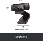 Logitech HD Pro Webcam C920, 1080p Widescreen Video Calling and Recording-(Renewed) - Image 6