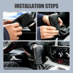 1 PC Car Shift Knob Gearshift Head Cover, PU Leather 360-degree Full-Surround Wear-Resistant Non-Slip Breathable Protective Cover, Suitable for Most Manual Transmission Cars (Black) - Image 5