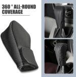 1 PC Car Shift Knob Gearshift Head Cover, PU Leather 360-degree Full-Surround Wear-Resistant Non-Slip Breathable Protective Cover, Suitable for Most Manual Transmission Cars (Black) - Image 8