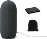 Google Audio Bluetooth Speaker - Wireless Music Streaming, Powerful Sound, Assistant Built-in, Wi-Fi and Bluetooth Connectivity, Smart Home Control, Stereo Pairing, Includes Pouch and Cloth - Image 4