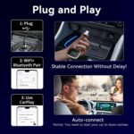 Wireless Android Auto Adapter, Wireless carplay Adapter, Latest NFC Touchscreen Connectivity, Wireless Plug-and-Play for Android Devices (Android 11 and Above) - Image 3