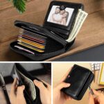 HUANLANG Mens Wallet RFID Blocking Multi Card Holder Wallets for Men Bifold Wallet with Zipper Small Men's Leather Wallet - Image 5