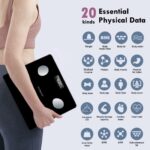 NUTRI FIT Bathroom Weighing Scale for Body Weight and Fat, Digital Smart Scale with Bluetooth, Body Composition Watchers with APP for BMI, Muscle, Weight Loss, Max 150kg/330lb - Image 3