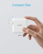 USB C Charger, Anker 32W 2 Port with 20W Power Adapter, PowerPort PD 2 with Foldable Plug for iPad/iPad Mini, for iPhone 14/14 Plus/14 Pro/14 Pro Max/13, Pixel, Galaxy, and More - Image 5