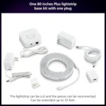 Philips Hue Lightstrip Starter Kit (6ft Light Strip, Base Plug, Hue Hub), Compatible with Alexa, Google Assistant, White - Image 3