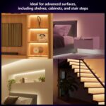 Philips Hue Lightstrip Starter Kit (6ft Light Strip, Base Plug, Hue Hub), Compatible with Alexa, Google Assistant, White - Image 6