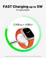 3 in 1 Wireless Charging Station for Apple Device: Fast Charging Station for iPhone and Watch with MagSafe, Stable Charger Stand for iPhone 12-16 & iWatch & AirPods - Image 3