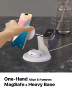 3 in 1 Wireless Charging Station for Apple Device: Fast Charging Station for iPhone and Watch with MagSafe, Stable Charger Stand for iPhone 12-16 & iWatch & AirPods - Image 4