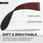 Magnetic Leather Band Compatible with Samsung Galaxy Watch 7/6/5/4/Active 2 40mm 44mm/Watch 6 Classic 43mm 47mm/Watch 5 Pro 45mm/Watch 4 Classic 42mm 46mm, 20mm Strap for Men - Image 5