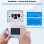 Upgraded Digital Non-Programmable Thermostat for Home 1 Heat/1 Cool Single Stage System, with Temperature & Humidity Monitor and Large Blue LCD Display - Image 6
