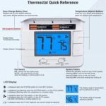 Upgraded Digital Non-Programmable Thermostat for Home 1 Heat/1 Cool Single Stage System, with Temperature & Humidity Monitor and Large Blue LCD Display - Image 7