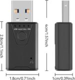 Aux to Bluetooth 5.4 Adapter 3.5mm USB Bluetooth Receiver Handsfree Car Kit for Car/Speaker,Home Stereo Sound System, Support Hands-Free Talking &Stereo Music Streaming - Image 5