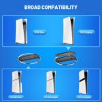 Vertical Stand for PS5 Pro, Stable Stand for PS5 Pro/Slim Console Disc and Digital, Easy-to-Install Accessories Compatible with PlayStation 5, with a Nice Look, a Sturdy Screw - Image 3