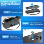 Vertical Stand for PS5 Pro, Stable Stand for PS5 Pro/Slim Console Disc and Digital, Easy-to-Install Accessories Compatible with PlayStation 5, with a Nice Look, a Sturdy Screw - Image 6