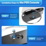 Vertical Stand for PS5 Pro, Stable Stand for PS5 Pro/Slim Console Disc and Digital, Easy-to-Install Accessories Compatible with PlayStation 5, with a Nice Look, a Sturdy Screw - Image 7