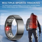 2025 Upgraded Smart Ring Health Tracker for Women Men, IP68 Waterproof Fitness Ring with Sleep Tracker/Step Tracker/Heart Rate/Blood Oxygen/Distance/Calories, No Subscription, Charging Case - Image 5