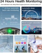 2025 Upgraded Smart Ring Health Tracker for Women Men, IP68 Waterproof Fitness Ring with Sleep Tracker/Step Tracker/Heart Rate/Blood Oxygen/Distance/Calories, No Subscription, Charging Case - Image 6