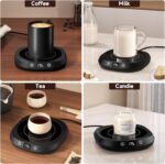 Coffee Mug Warmer - Coffee Cup Warmer for Desk Auto Shut Off, Smart Electric Candle Warmer Beverage Warmer for Coffee, Tea, Water, Milk and Coco, 5 Temperature Settings & 1-12H Timer - Image 5
