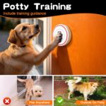 ChunHee Smart Dog Door Bell Wireless Puppy DoorBell for Potty Training, Dog Bells to go Outside, Bells for Dogs to Ring to go Potty, 2 Dog Buttons [New 2025] - Image 4
