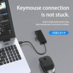 USB 3.0 Hub, 4 Port USB Hub Splitter,Portable USB Adapter Mini Multiport Expander for Desktop, Laptop, Xbox, Flash Drive, HDD, Console, Printer, PC, Keyboards, HP, Dell - Image 7