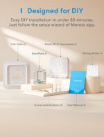 meross Smart Thermostat for Home, WiFi Thermostat Works with Matter, Alexa, Apple Home, Google Assistant, App & Voice Control, 7x24h Scheduling, Energy Saving, C-Wire Required - Image 4