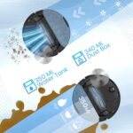 Robot Vacuum and Mop Combo, Self-Emptying, 60-Day Capacity, Schedule, 180mins Runtime, Home Mapping, Wi-Fi/App/Alexa/Remote, Robotic Vacuum Cleaner for Pet, Hard Floors, Carpet - Image 4