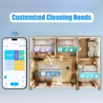 Robot Vacuum and Mop Combo, Self-Emptying, 60-Day Capacity, Schedule, 180mins Runtime, Home Mapping, Wi-Fi/App/Alexa/Remote, Robotic Vacuum Cleaner for Pet, Hard Floors, Carpet - Image 5