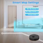 Robot Vacuum and Mop Combo, Self-Emptying, 60-Day Capacity, Schedule, 180mins Runtime, Home Mapping, Wi-Fi/App/Alexa/Remote, Robotic Vacuum Cleaner for Pet, Hard Floors, Carpet - Image 7