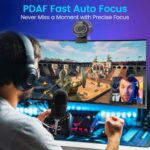 EMEET S600 4K Webcam for Streaming - Sony 1/2.5'' Sensor, PDAF Autofocus, 1080P@60FPS, 2 Noise Reduction Mics, Built-in Privacy Cover, 73° FOV, Streaming Camera for Live Commerce/Gaming/Beauty - Image 4