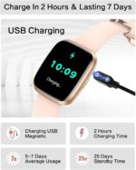 Smart Watches for Women, 1.75" Bluetooth Call, AI Voice Smartwatch, 24/7 Heart Rate Monitor, Blood Pressure/SpO2/Sleep Tracker, IP68 Waterproof, 100+ Sports Fitness Tracker for Android iOS Pink - Image 6