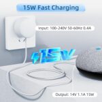 15W Power Supply Adapter AC Charger Compatible with Google WiFi AC2200 Router 2nd Gen, Google Hub, GA01423-US GA01426-US GA01425-US W18-015N1A W18-015N1C G1015-US G1028 (1.5M, Long) - Image 4