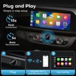 2-in-1 Wireless CarPlay & Android Auto Adapter, Plug & Play CarPlay Dongle Converts Wired to Wireless, Fast Auto-Connect, No Delay, Compact Design for iPhone & Android with USB/USB-C Port(Black) - Image 4